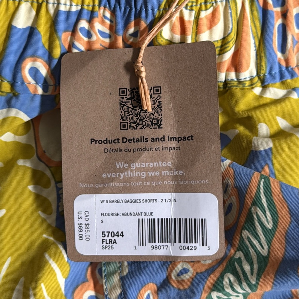 nwt patagonia women’s barely baggies - Picture 3 of 7